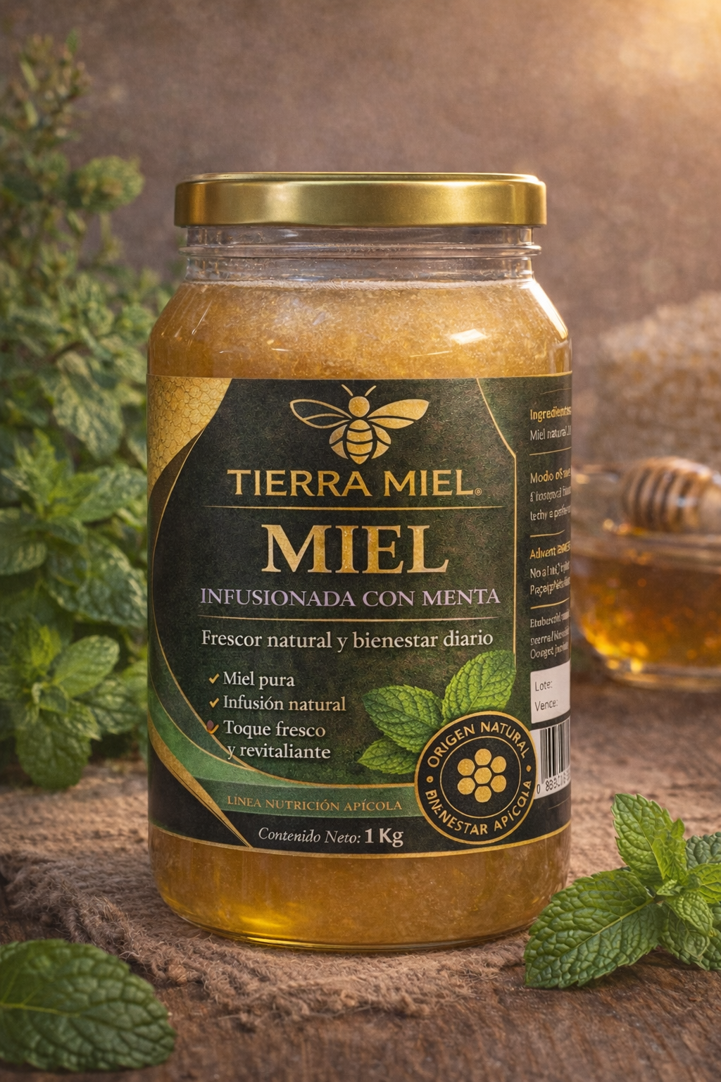 MIEL REFRESCANTE DE MENTA – 1 KG